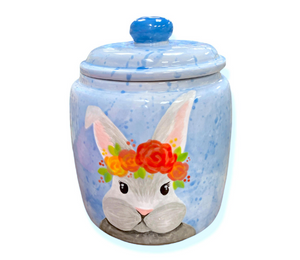 Glen Mills Watercolor Bunny Jar