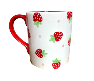 Glen Mills Strawberry Dot Mug