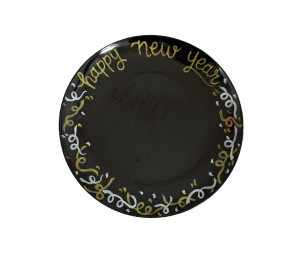 Glen Mills New Year Confetti Plate