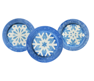 Glen Mills Paper Snowflake Plate